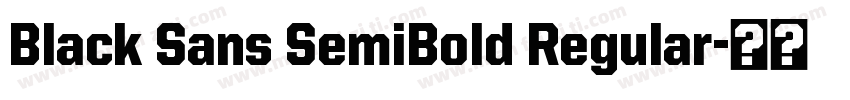 Black Sans SemiBold Regular字体转换